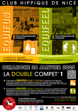 DOUBLE COMPET : CONCOURS CLUB/PONEY EQUIFUN et EQUIFEEL