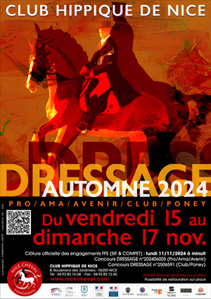 DRESSAGE AUTOMNE 2024